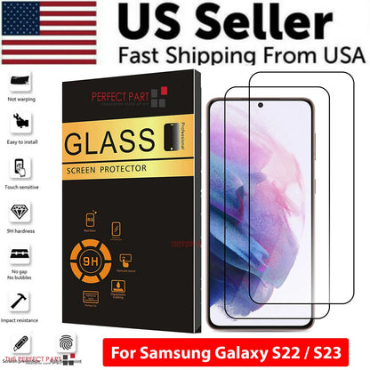1-3 PACK for Samsung Galaxy S22 S23 plus ULTRA Tempered Glass Screen Protector